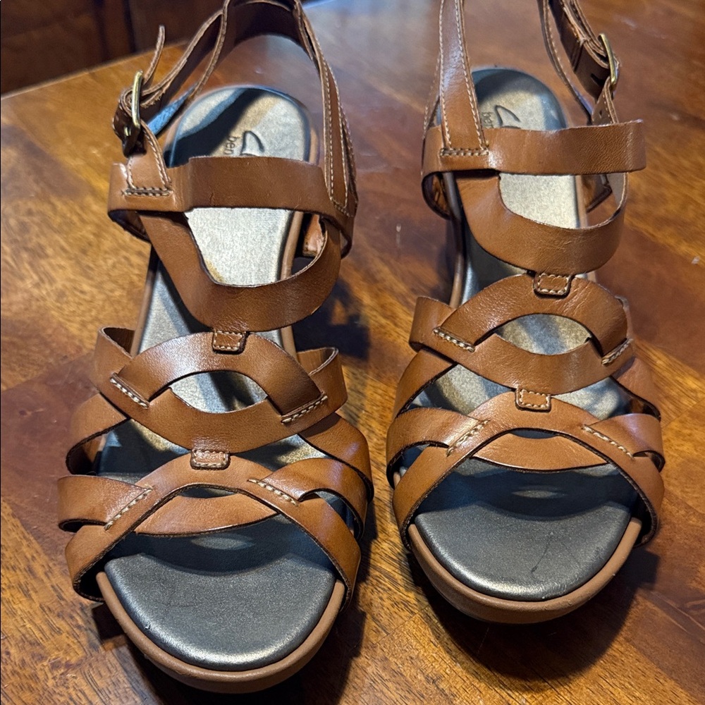 Clarks Tan Strappy Women's Sandals